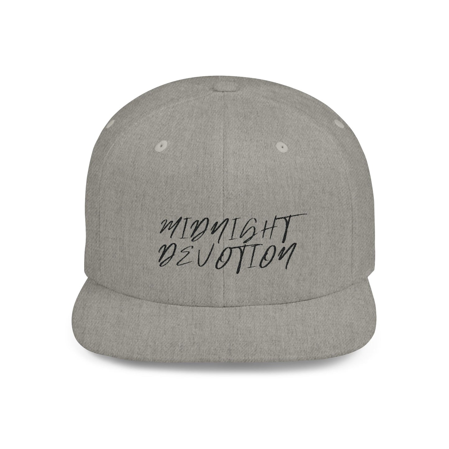 Midnight Devotion Premium Flat Bill Snapback Cap