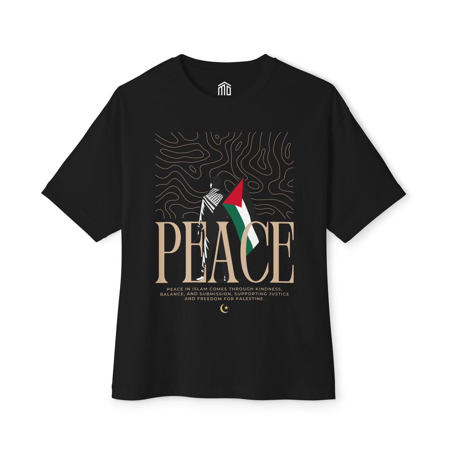 Peace for Palestine Oversized Boxy Tshirt