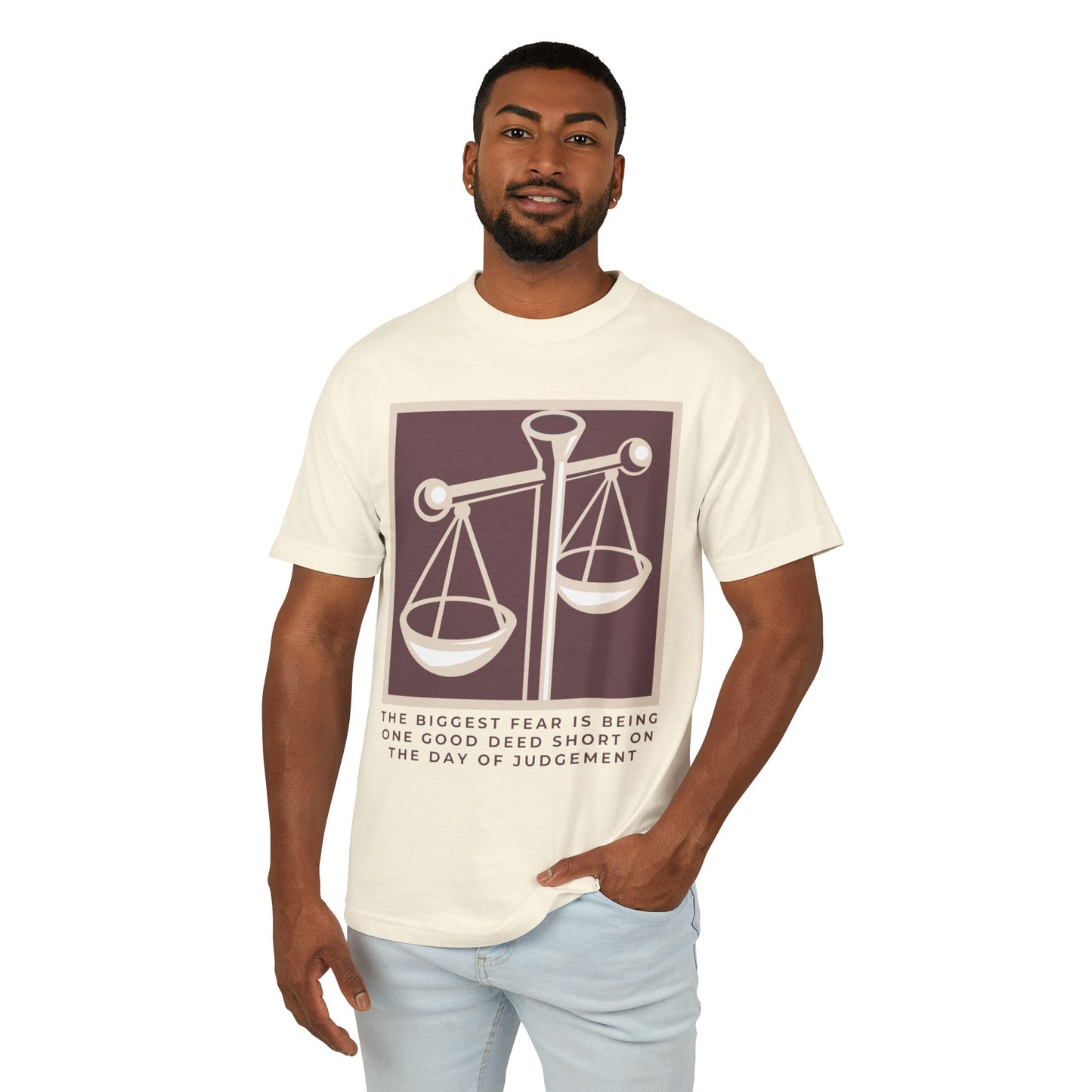 Scale of Deeds Garment-Dyed Heavyweight Cotton Tee