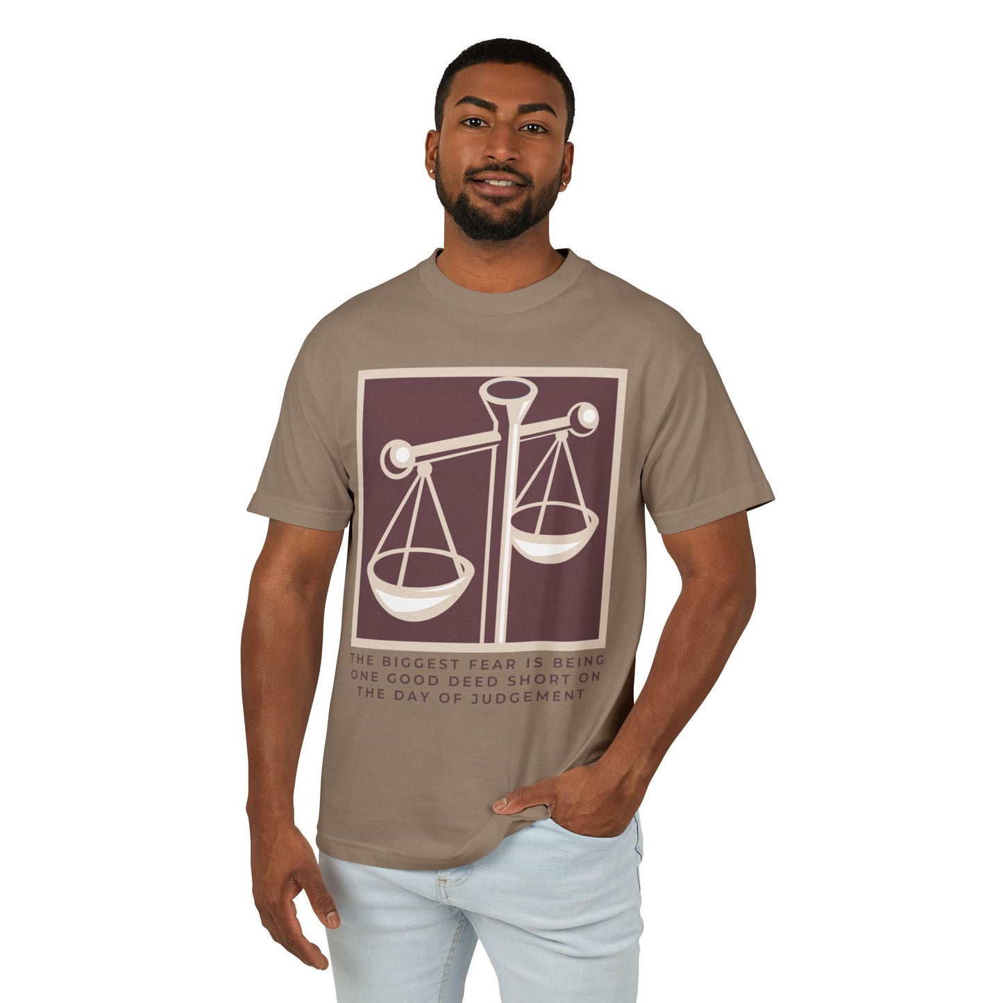 Scale of Deeds Garment-Dyed Heavyweight Cotton Tee