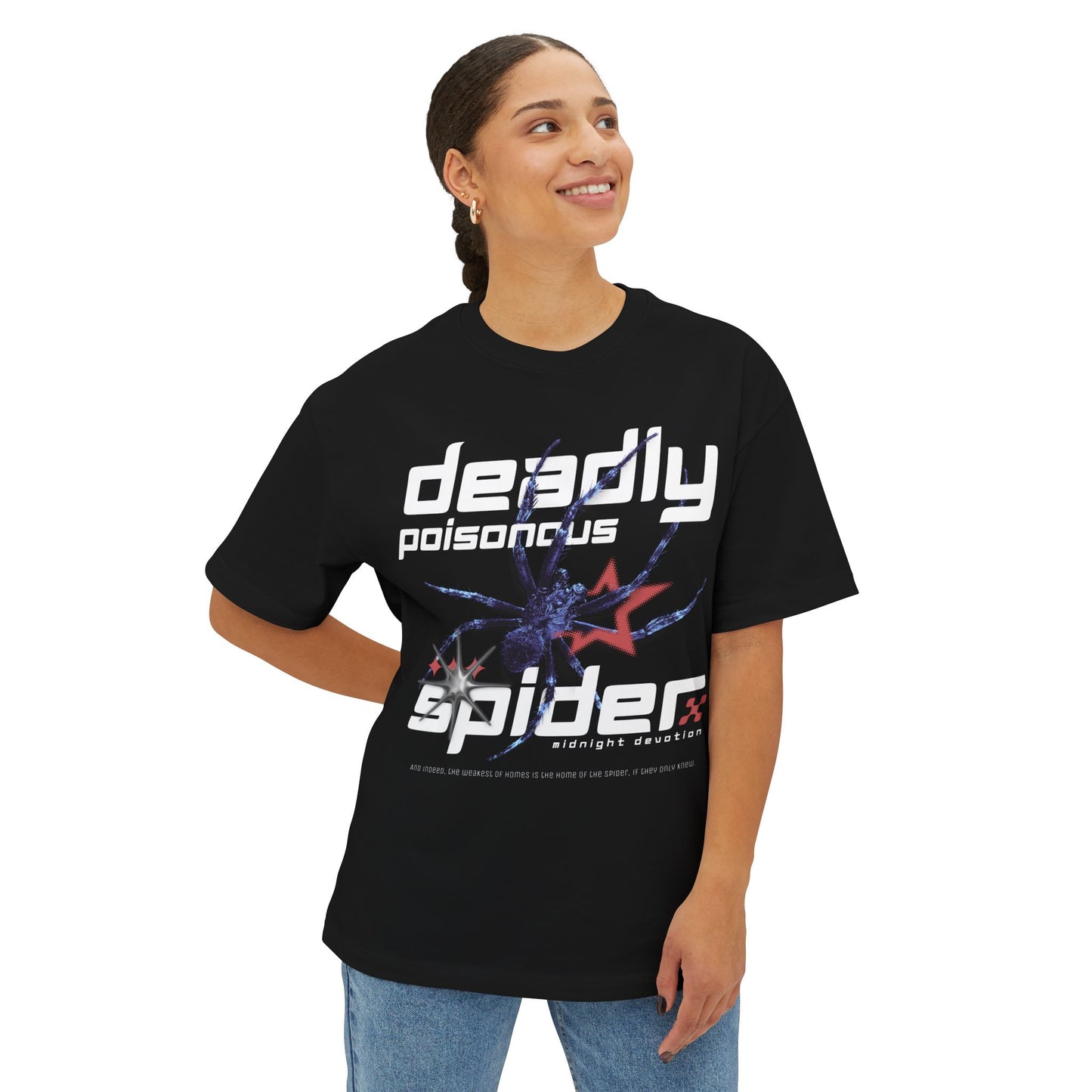 Deadly Spider Premium Oversized Boxy Tshirt