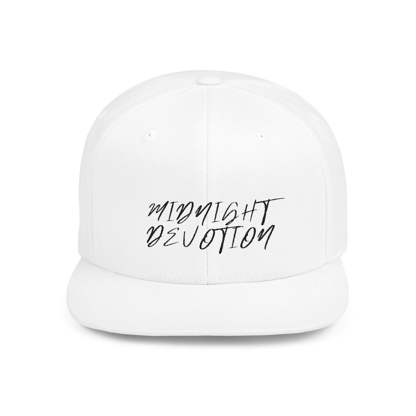 Midnight Devotion Premium Flat Bill Snapback Cap