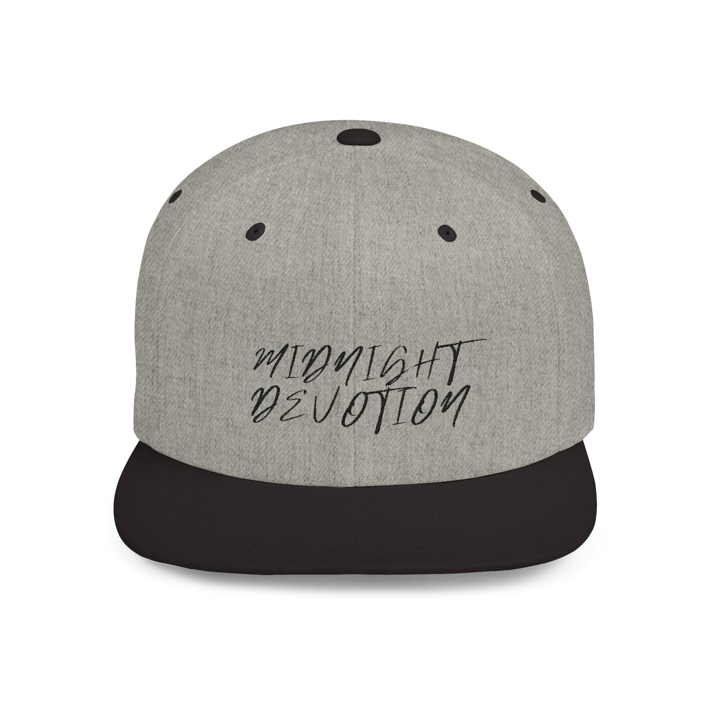 Midnight Devotion Premium Flat Bill Snapback Cap