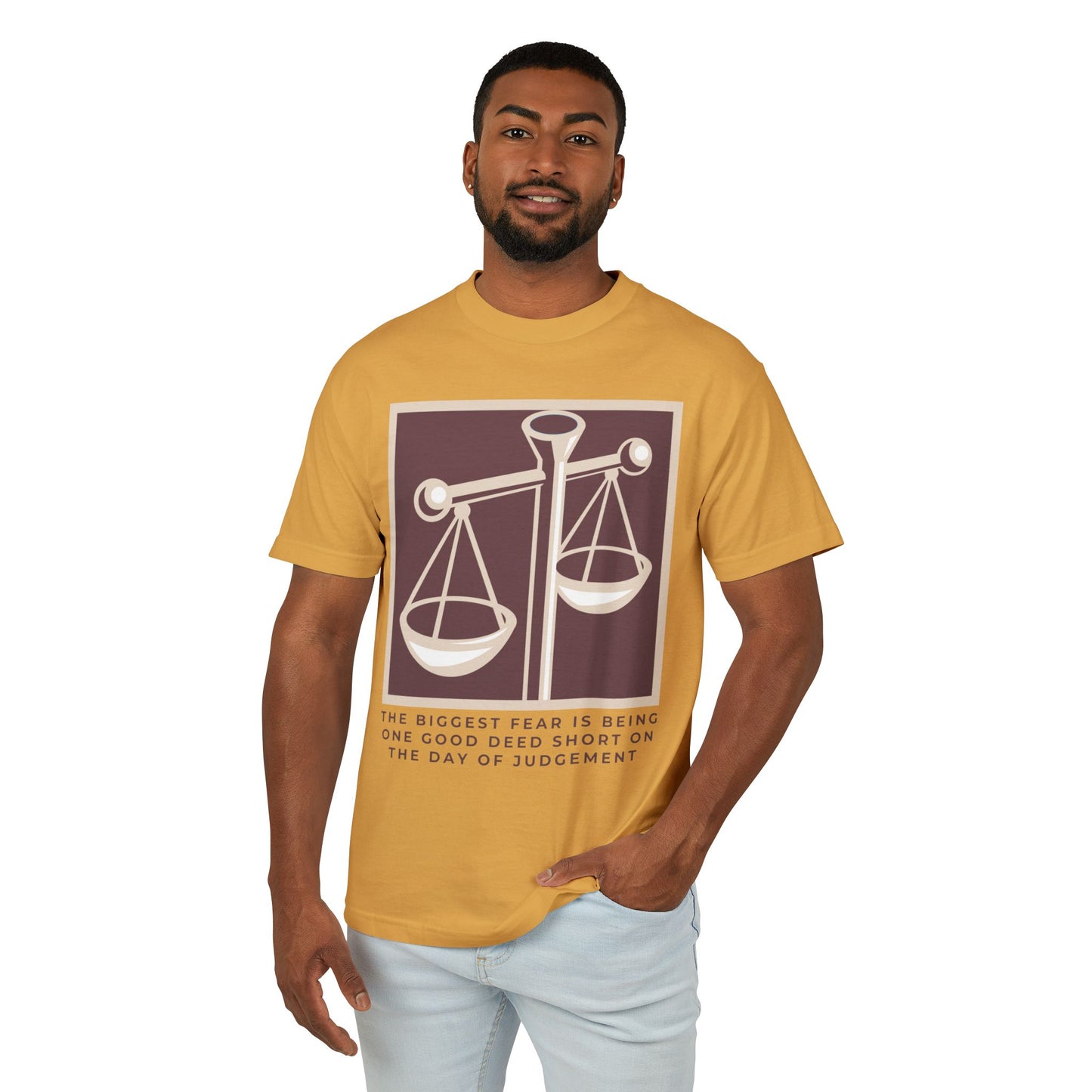 Scale of Deeds Garment-Dyed Heavyweight Cotton Tee