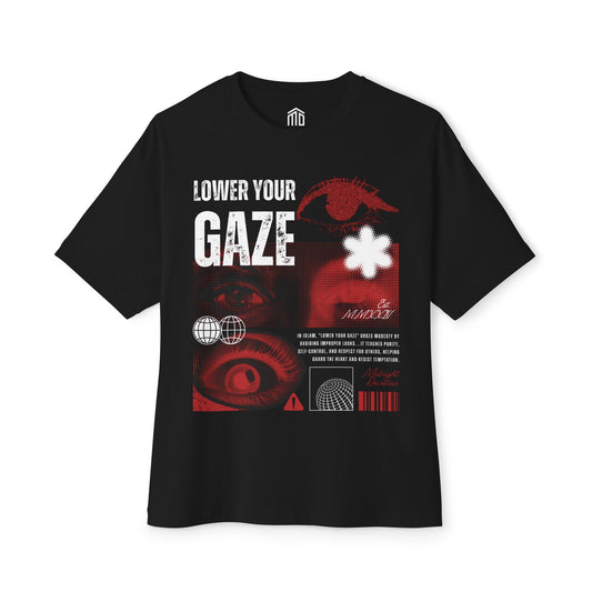 Lower Your Gaze Oversized Boxy Tshirt