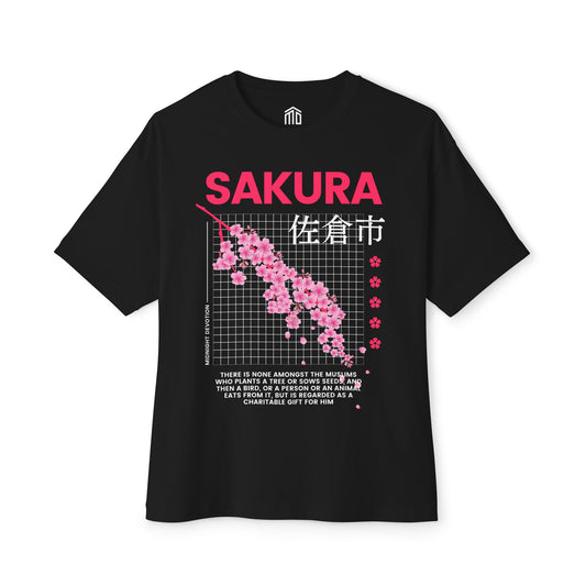 Sakura Premium Oversized Boxy Tshirt